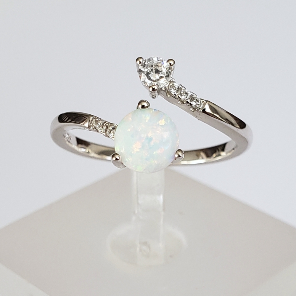 Sterling Silver Opal Ring